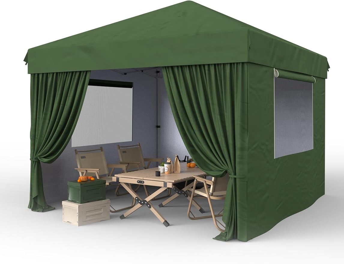 Garvee 10x10 Pop Up Canopy Tent, Heavy Duty Commercial Instant Shelter by Garvee