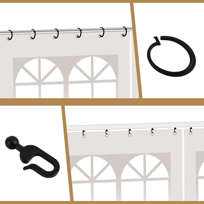 Gazebo Privacy Curtains 10' x 12' - Image 6