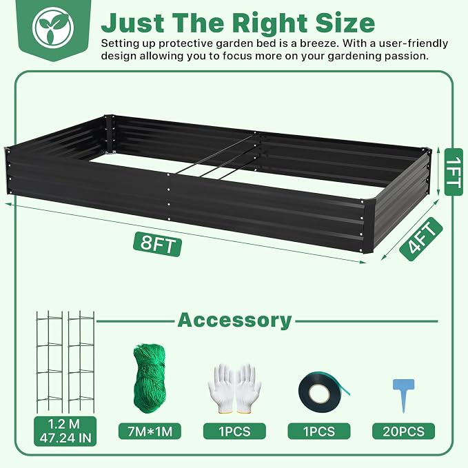 ONCEMORE Galvanized Raised Garden Bed - Image 2