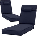 80 x 26 x 4 Inch Olefin Chaise Lounge Cushions, Lounge Chair Cushions by Unknown