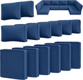 14 Pcs Outdoor Cushion Slipcovers Patio Cushion Covers Replacement Waterproof by Snubbull