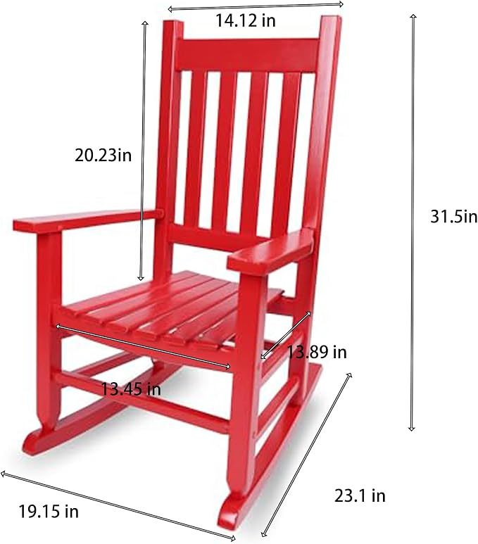 Kids Rocking Chair Set of 2 for Toddlers and Children Comfy Wooden Recliner - Image 3