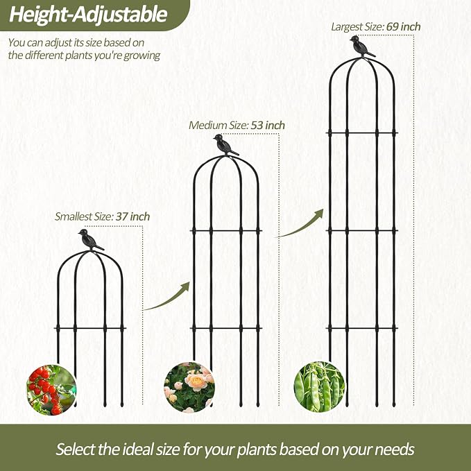 Garden Obelisk Trellis for Climbing Plants Outdoor - Image 2