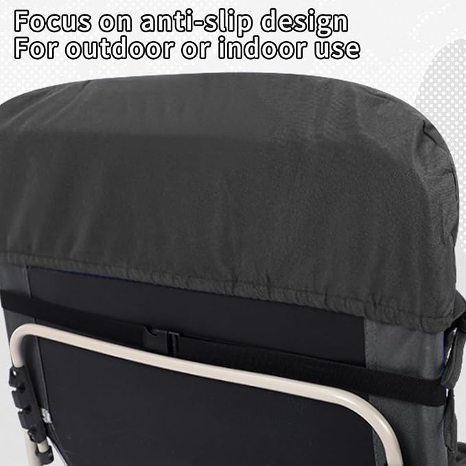 Tudomro 1 Pcs Grey 66'' Outdoor Chaise Lounge Cushion Waterproof Patio Lawn - Image 8