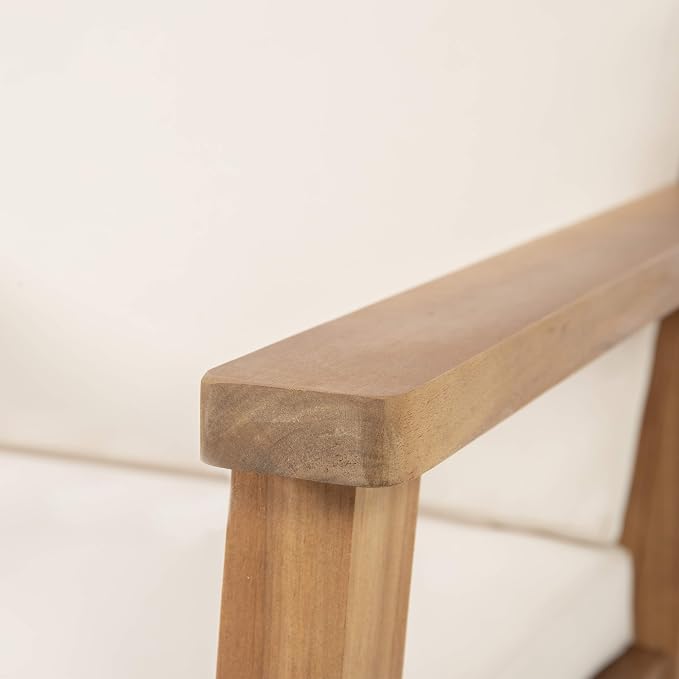 Christopher Knight Home Carlos Outdoor Acacia Wood Club Chairs - Image 9