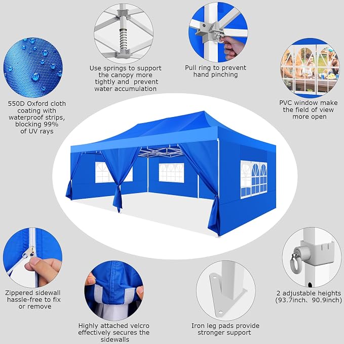 COBIZI 13x26 Pop up Canopy Heavy Duty - Image 2