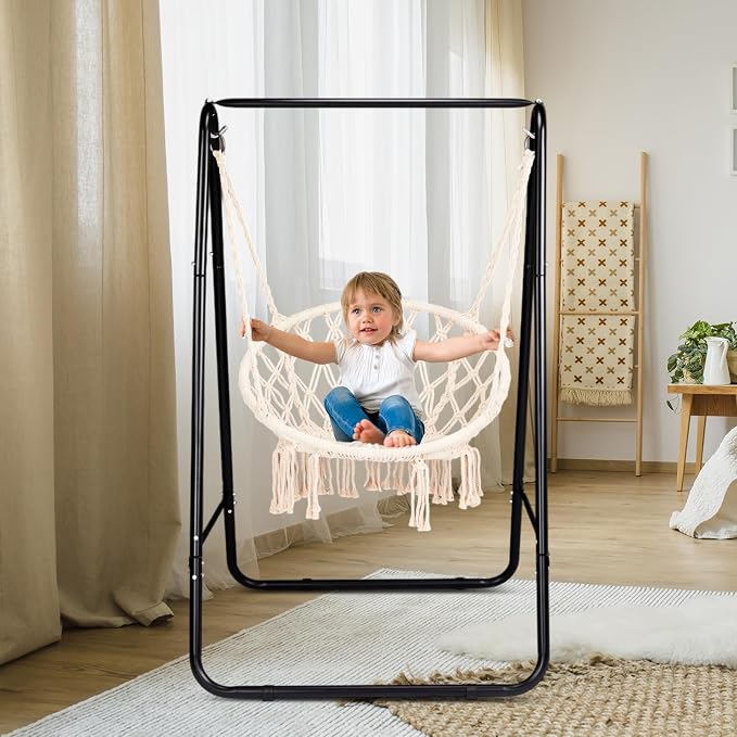 ONCLOUD 600LBS Heavy-Duty Hammock Chair Stand, A-Shaped Universal Multi-Use - Image 7