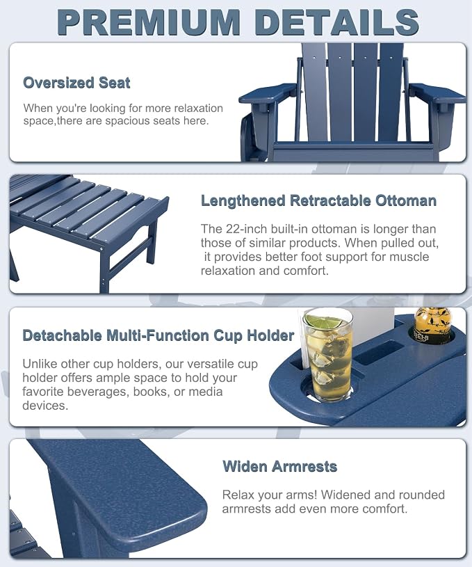 Adjustable Adirondack Chair - Image 6
