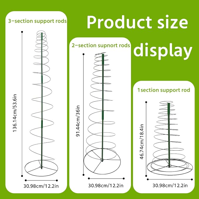 WNJ 3-Pack Pea Trellis Green Bean Trellis - Image 3