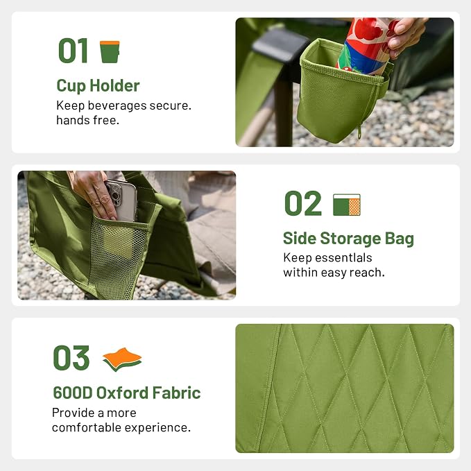 TIMBER RIDGE Hammock Camping Chair - Image 6