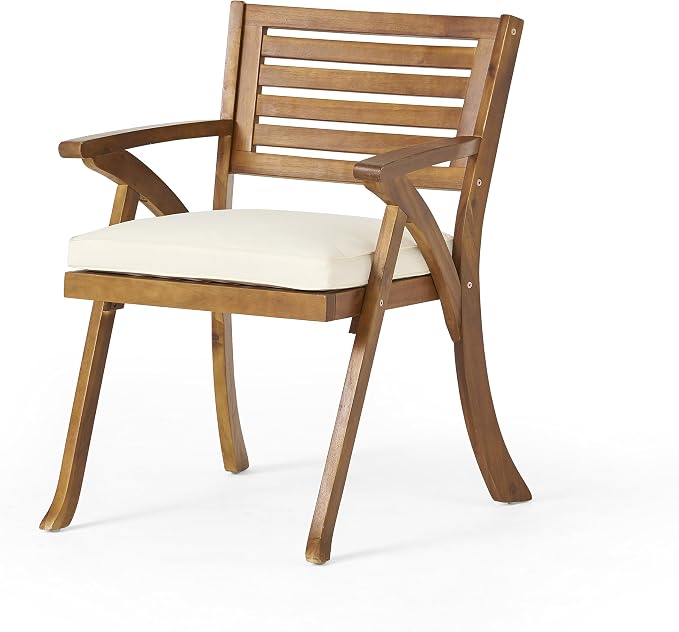 Christopher Knight Home Hermosa Acacia Wood Dining Set, 5-Pcs Set, Teak Finish - Image 8