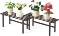 2 Pack Metal Plant Stand Outdoor Plant Shelf Indoor, 1 Tier Heavy Duty Plant by Dipion
