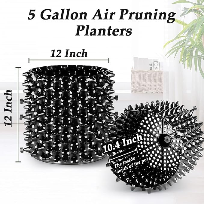 5 Gallon Air Pruning Containers, Roots Control Planter New Plastic Nursery Pots - Image 5