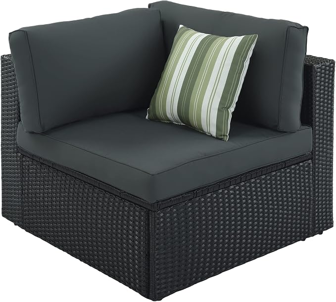 Merax 7-Piece Outdoor Wicker Sectional Sofa Set, Modular Rattan Conversation Set - Image 10
