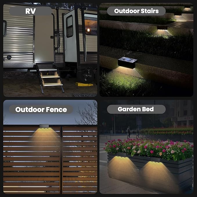 Magnetic Solar RV Step Lights– IP65 Waterproof, No-Wire LED Stair Light Strip - Image 6