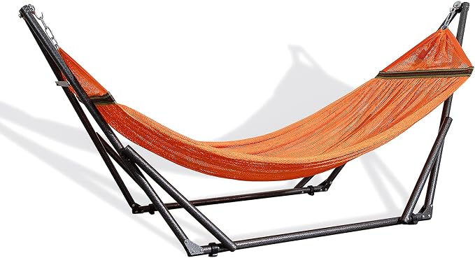 Best Home Fashion Hammock with Collapsible Steel Stand 450 lbs Capacity & by BHFBestHomeFashion