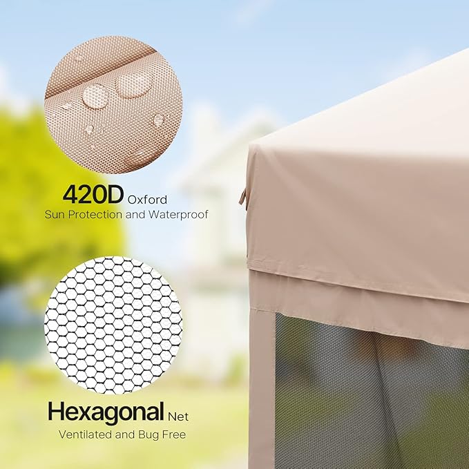 Quictent 13'x13' Pop up Screened Canopy Tent - Image 4