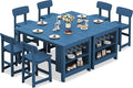 SERWALL 8-Piece HDPE Counter Height Dining Table Sets by SERWALL