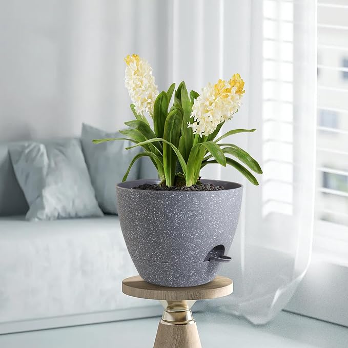 12 inch Large Self Watering Pots, Plant Pots - Image 7