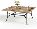PHI VILLA Large Outdoor Patio Table by PHIVILLAThepioneerofcomfortablehouseholdsupplies