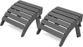 KINGYES Folding Adirondack Ottoman Set of 2 by KINGYES