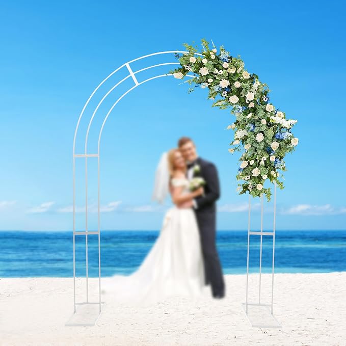 Large Size 8.53Ft Wedding Arch for Ceremony, Heavy Duty Climbing Flower Plant - Image 3