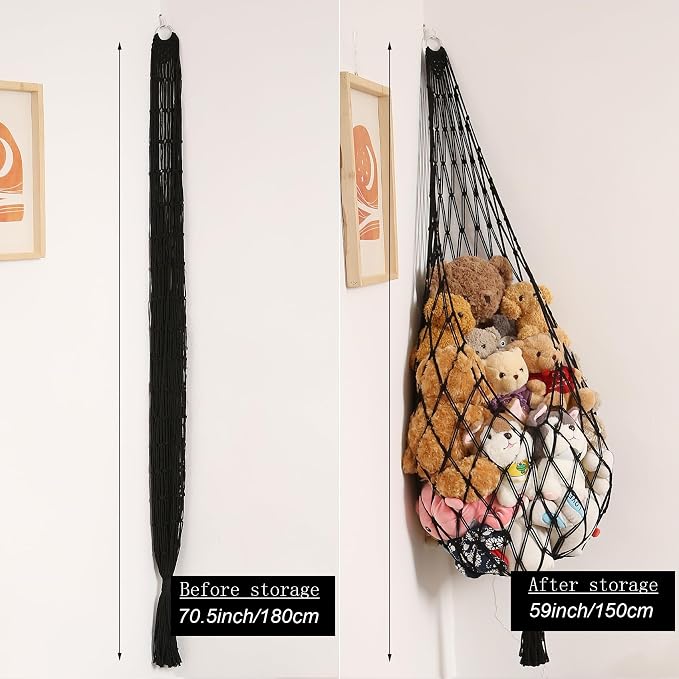 Stuffed Animal Hammock Corner Hanging Net - Image 4