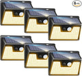 Peasur Solar Lights Outdoor Waterproof, Warm White Motion Sensor Lights Dusk to by Peasur