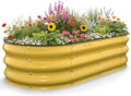 Kesfitt Raised Garden Bed, Oval Open-Bottom Design, 12-Inch Deep by Kesfitt