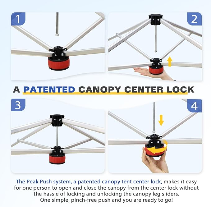 EAGLE PEAK Day Tripper 8x8 Aluminum Super-Lightweight Slant Leg Pop Up Canopy - Image 2