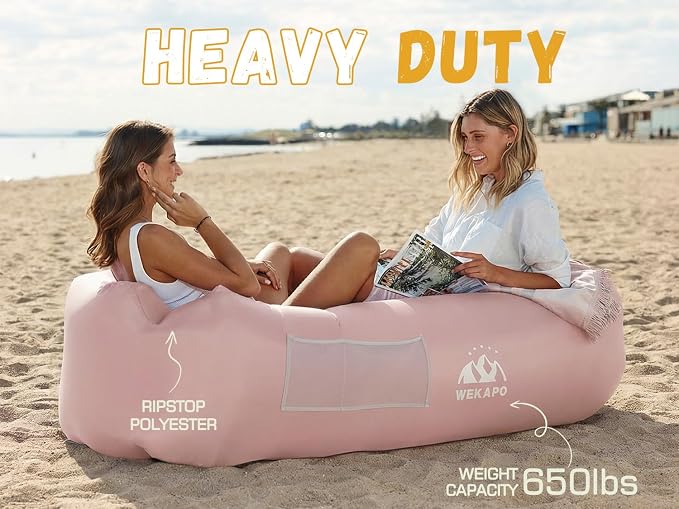 WEKAPO Inflatable Couch Air Lounger Chair - Image 4