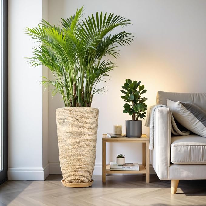 QCQHDU Set of 2 9 Gallon Tall Large planters - Image 7