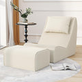 Giant Bean Bag Chair for Adults, Corduroy Chaise Lounge by SnugSofeeFoamSofa