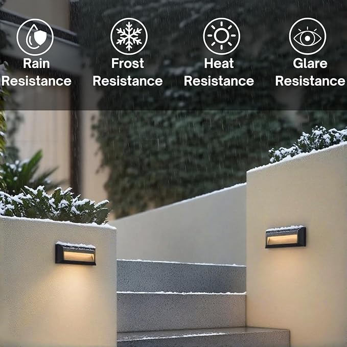 ZONK LED Outdoor Indoor Step Lights, Line Voltage 110-240V 2W Landscape Stair - Image 4