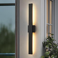 Black Long Outdoor Wall Lights Modern Exterior Lighting Fixtures 31.5 Inch by SIONLOM