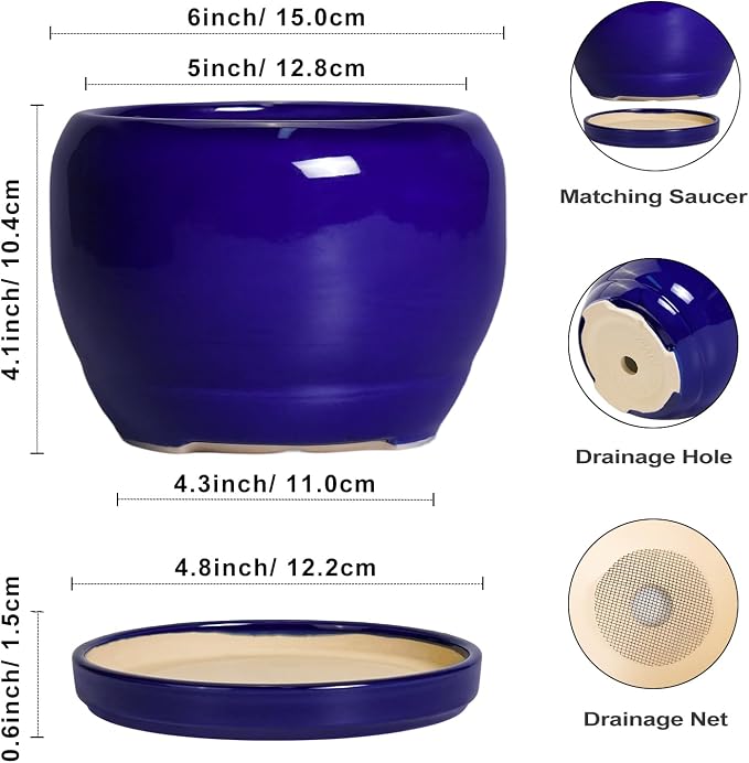 SQOWL Ceramic Planters for Indoor Plants - Image 3