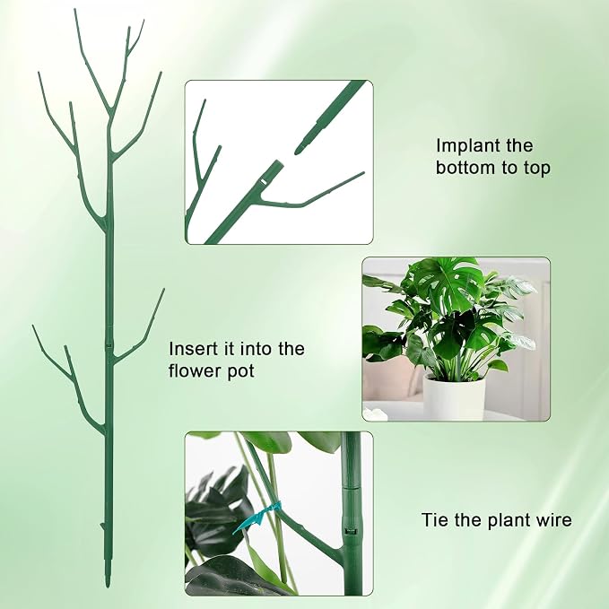 10 Pack Stackable Plant Support Stakes, Climbing Plant Support Structures - Image 6