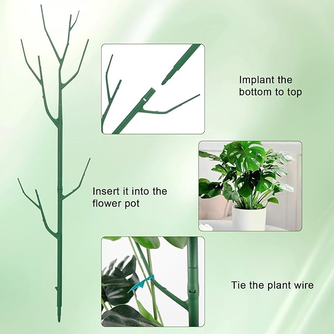 5 Pack Stackable Plant Support Stakes, Climbing Plant Support Structures - Image 6
