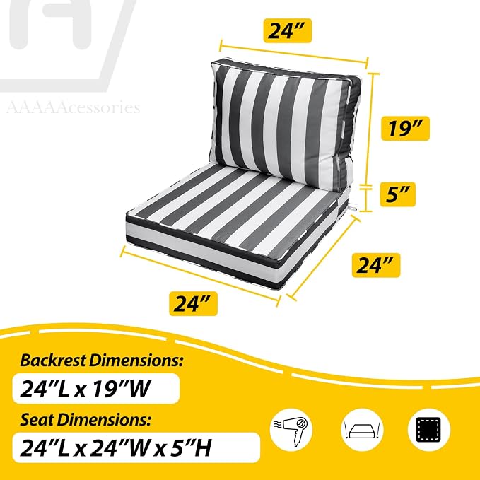 AAAAAcessories Outdoor Deep Seat Cushions - Image 5
