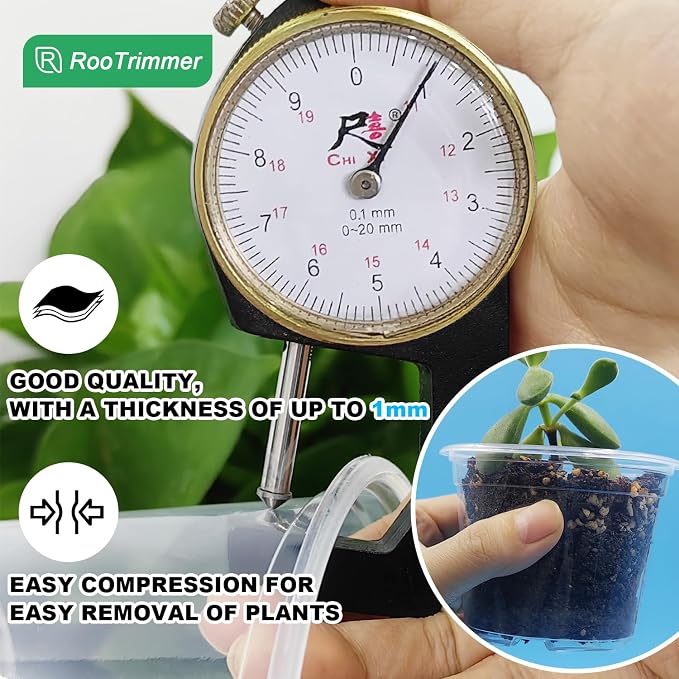 100 Pack 2.8 Inches Clear Plant Pots - Image 4