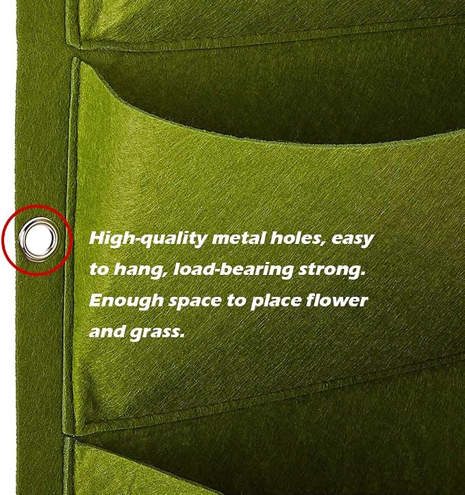 Hanging Planting Grow Bags, 49 Pockets Hanging Vertical Wall Planter Wall - Image 4