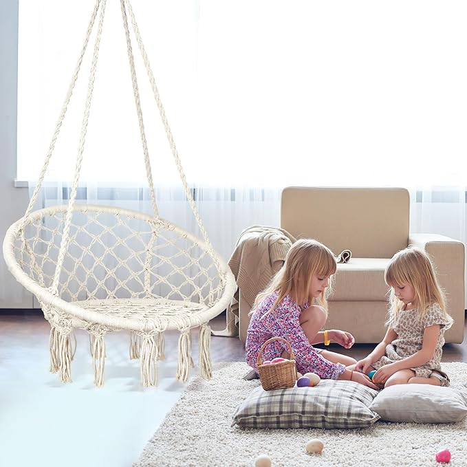 Macrame Hammock Chair Swing - Image 5