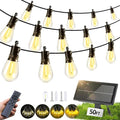 Solar Lights Outdoor Patio Lights: S14 15M 50FT Solar Powered Remote Control 3 by Unknown