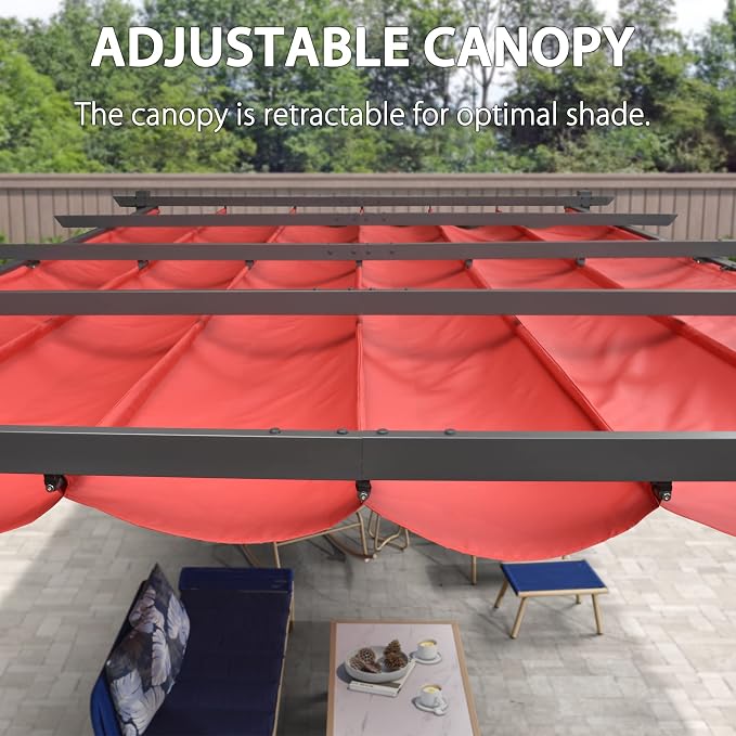 PURPLE LEAF 12' X 16' Outdoor Pergola - Image 5
