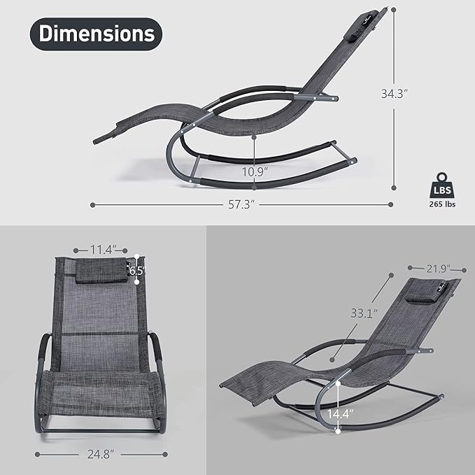 Outdoor Lounge Chair, Chaise Lounge - Image 3