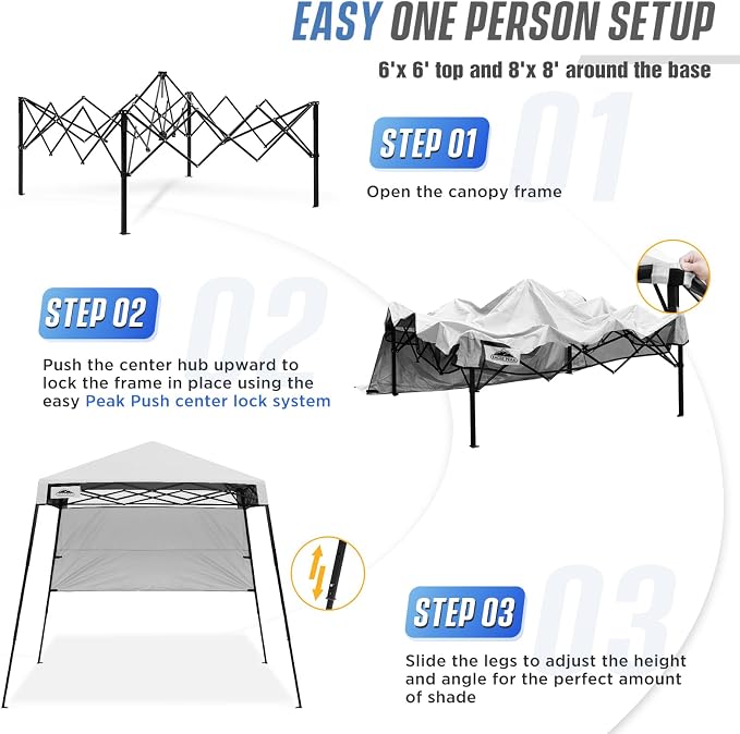 EAGLE PEAK 8x8 Pop Up Canopy Tent - Image 6