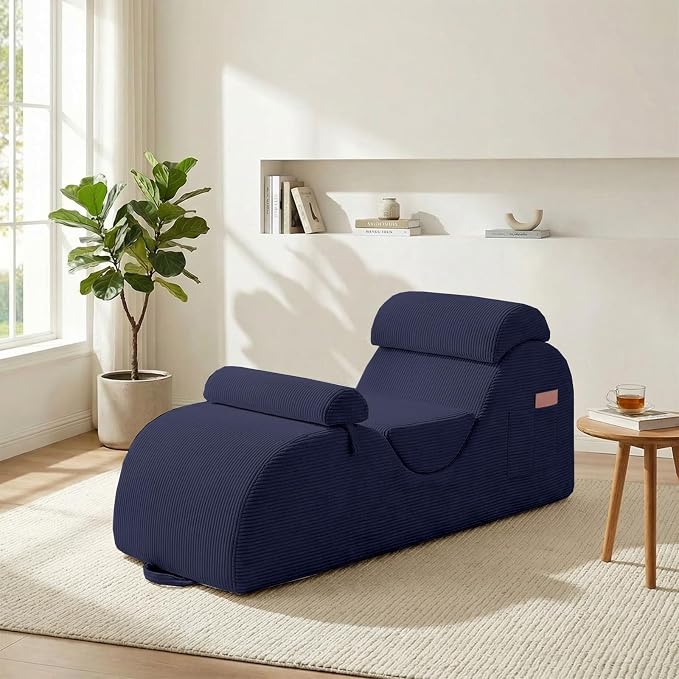 ijuicy 25" Wide Corduroy Yoga Chair, Yoga Lounge Chair by ijuicy