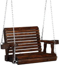 VINGLI Heavy Duty 440 LBS 1-Person Wooden Patio Porch Swing by VINGLI
