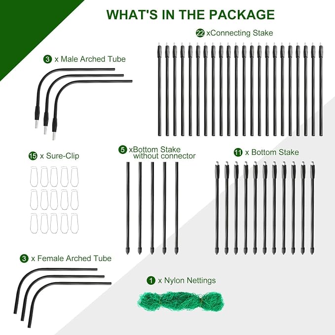 Garden Trellis for Climbing Plants Outdoor, Metal Cucumber Trellis Plant - Image 7