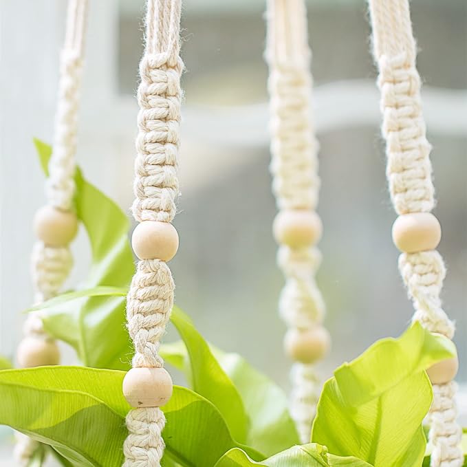 Mkono 43 Inch Macrame Plant Hanger Large - Image 4